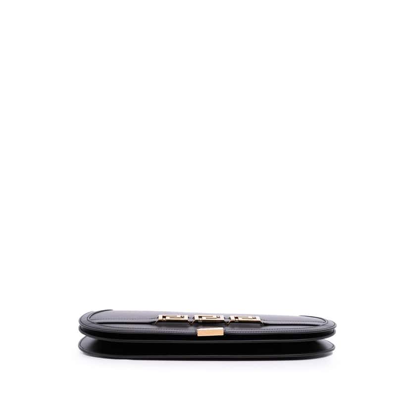 Versace Leather Greca Goddess Clutch Black Leather Good condition - Inside View