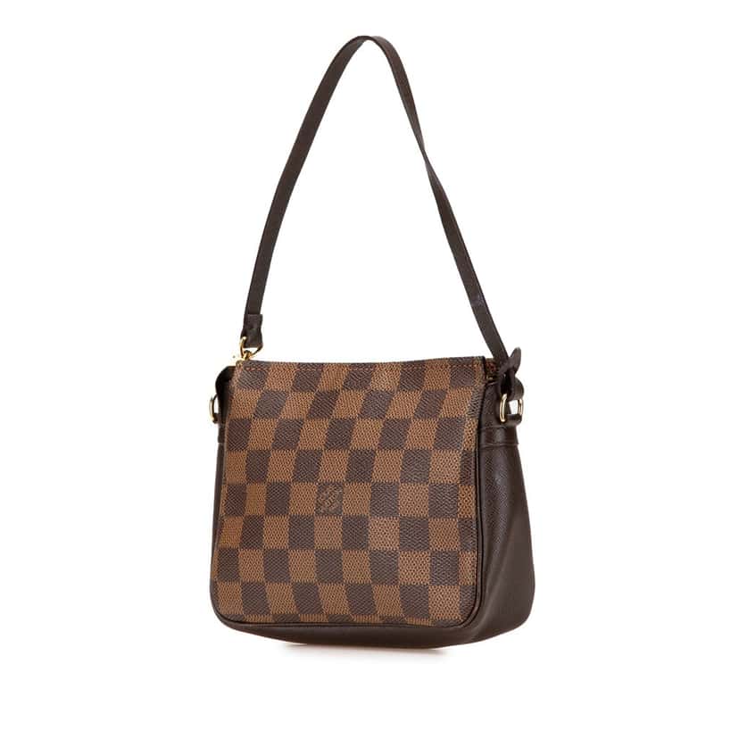 Louis Vuitton Damier Ebene Trousse Pochette Brown Canvas Good condition - Back View