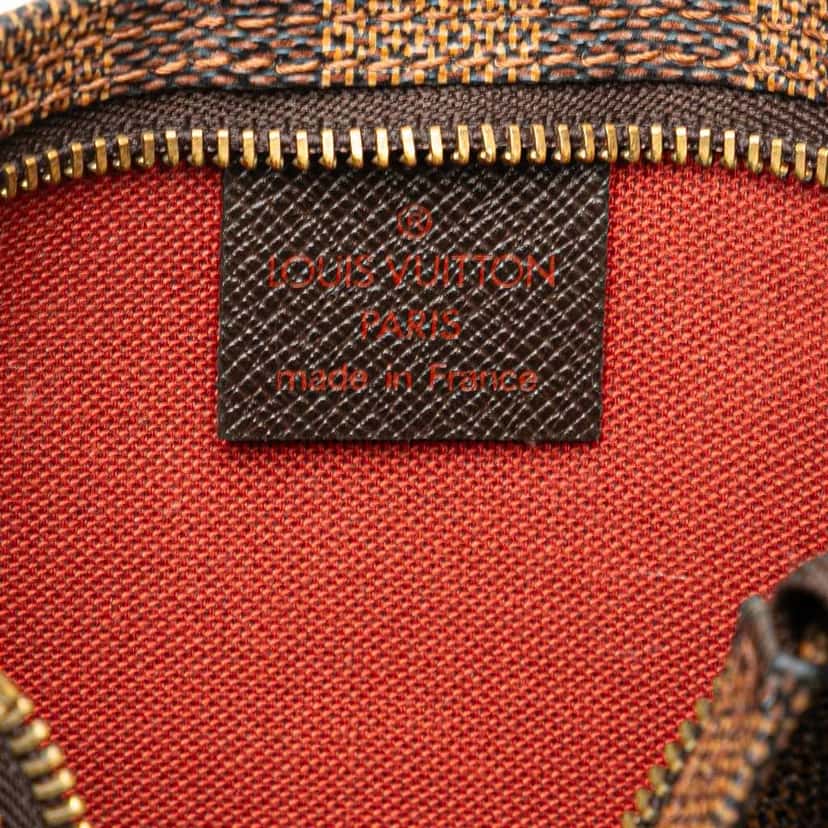 Louis Vuitton Damier Ebene Trousse Pochette Brown Canvas Good condition - Box View