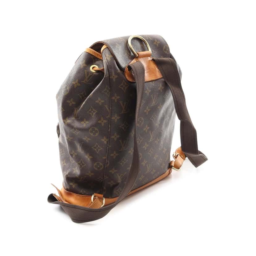Louis Vuitton Monogram Montsouris GM Brown Canvas Good condition - Back View