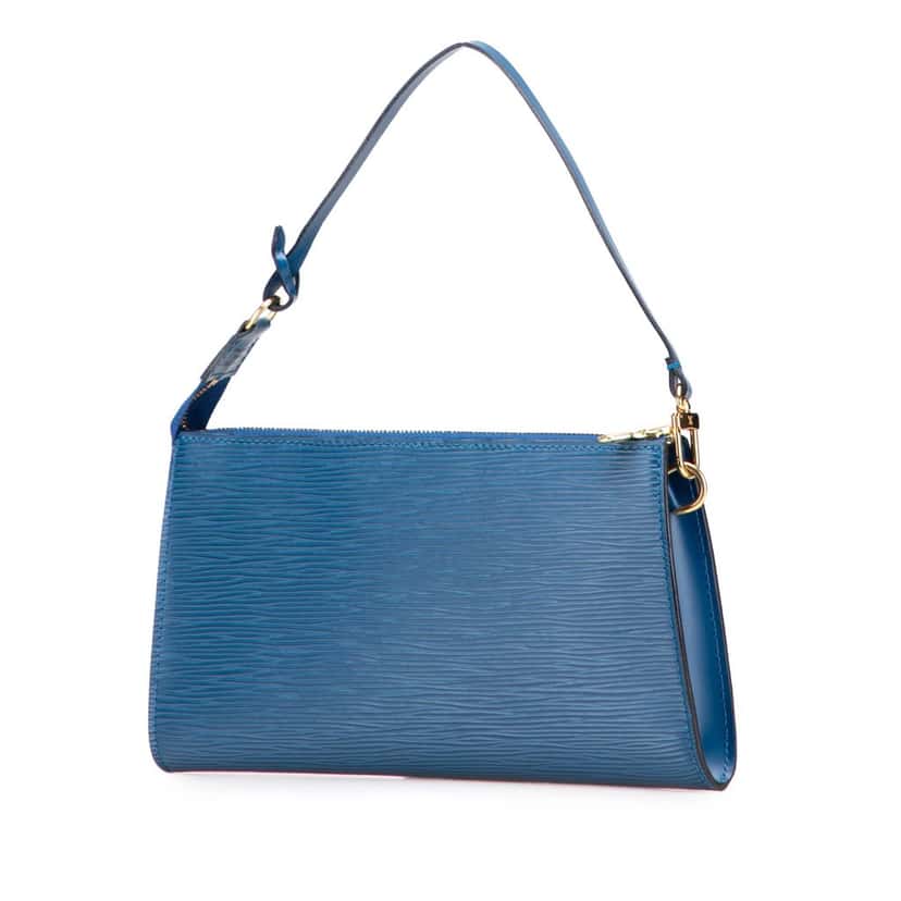 Louis Vuitton Epi Pochette Accessoires Blue Leather Good condition - Back View