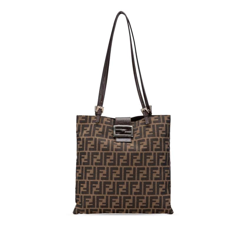 Fendi Zucca Canvas Tote Brown Canvas Good condition - Front View