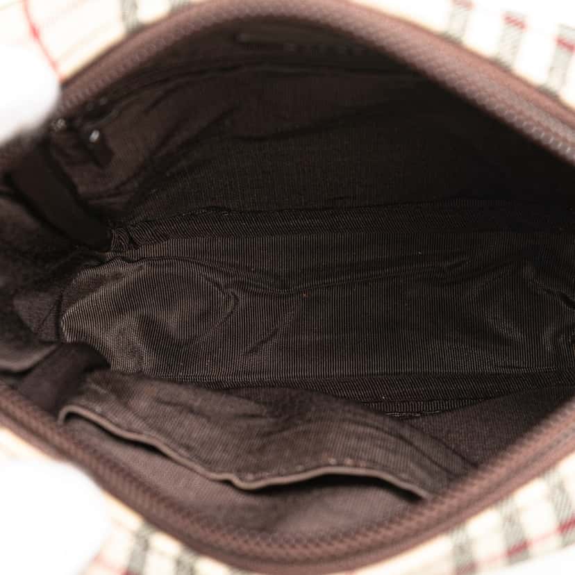 Burberry House Check Canvas Crossbody Brown Canvas Very good condition - Model View