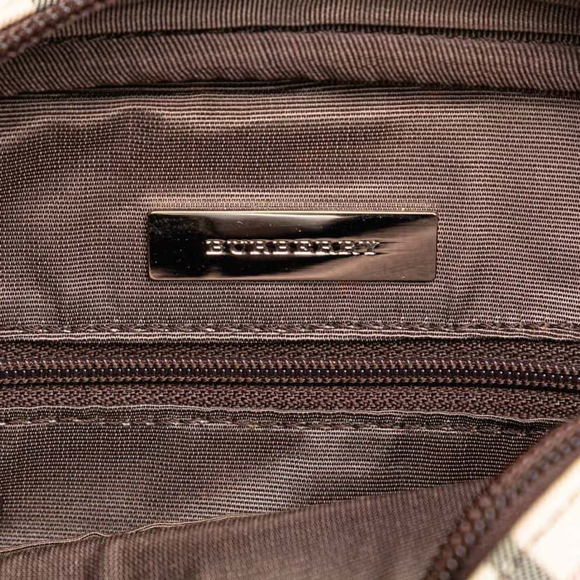 Burberry House Check Canvas Crossbody Brown Canvas Very good condition - Box View