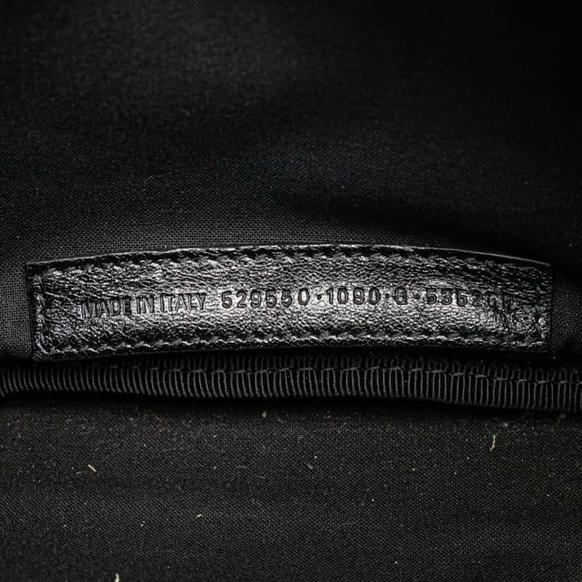 Balenciaga Lambskin Grafiti Explorer Belt Bag Black Leather Good condition - Model View