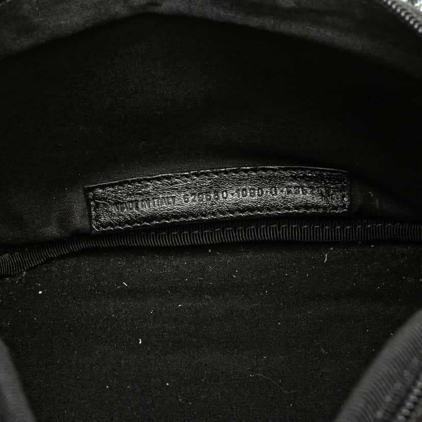 Balenciaga Lambskin Grafiti Explorer Belt Bag Black Leather Good condition - Box View