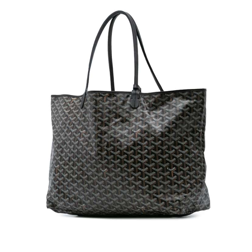 Goyard Goyardine Saint Louis GM Black Canvas Good condition - Back View