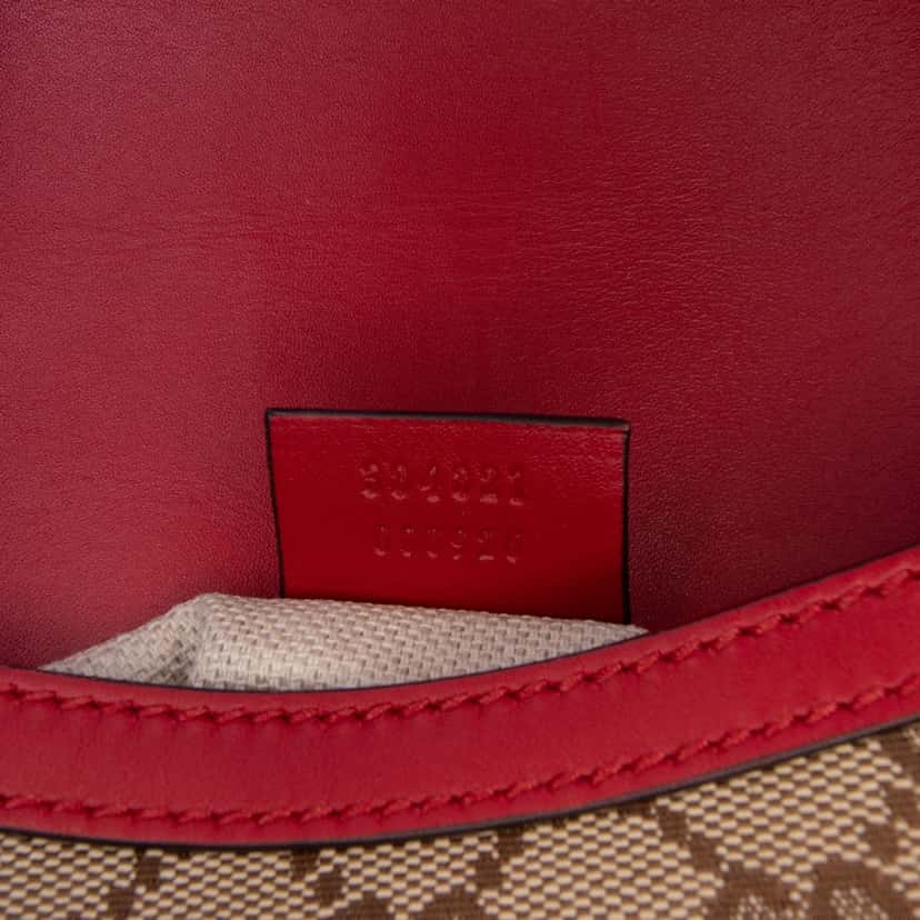 Gucci Small GG Canvas Lady Web Crossbody Brown Canvas Good condition - Box View