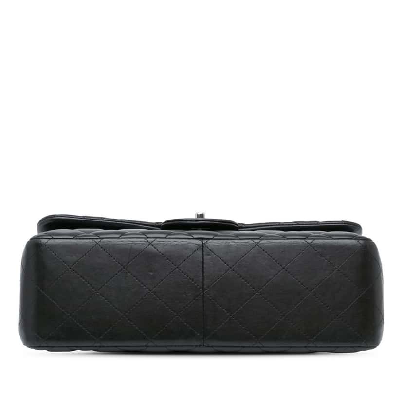 Chanel Jumbo Classic Lambskin Double Flap Black Leather Good condition - Inside View