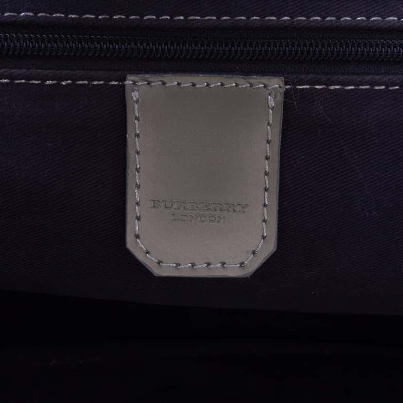 Burberry Denim Frame Shoulder Bag Grey Denim Good condition - Box View