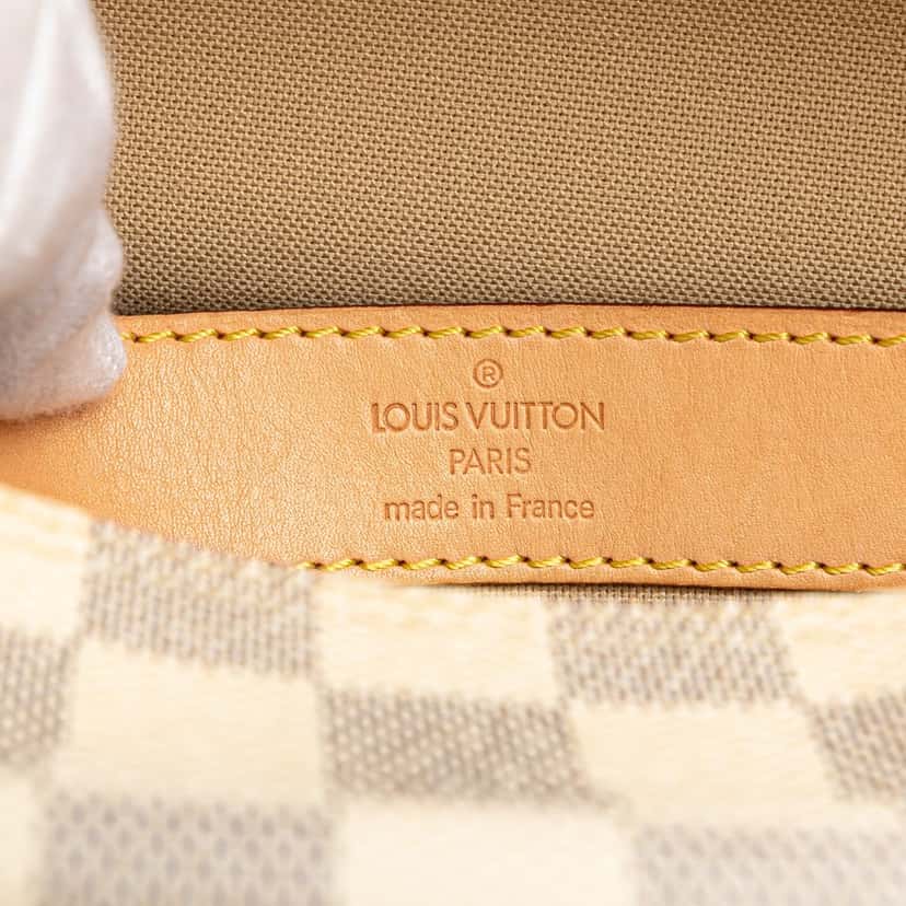 Louis Vuitton Damier Azur Naviglio White Canvas Good condition - Box View