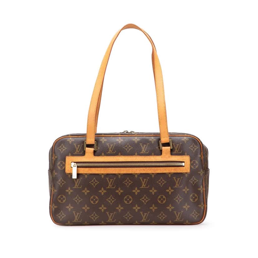 Louis Vuitton Monogram Cite GM Brown Canvas Fair condition - Front View
