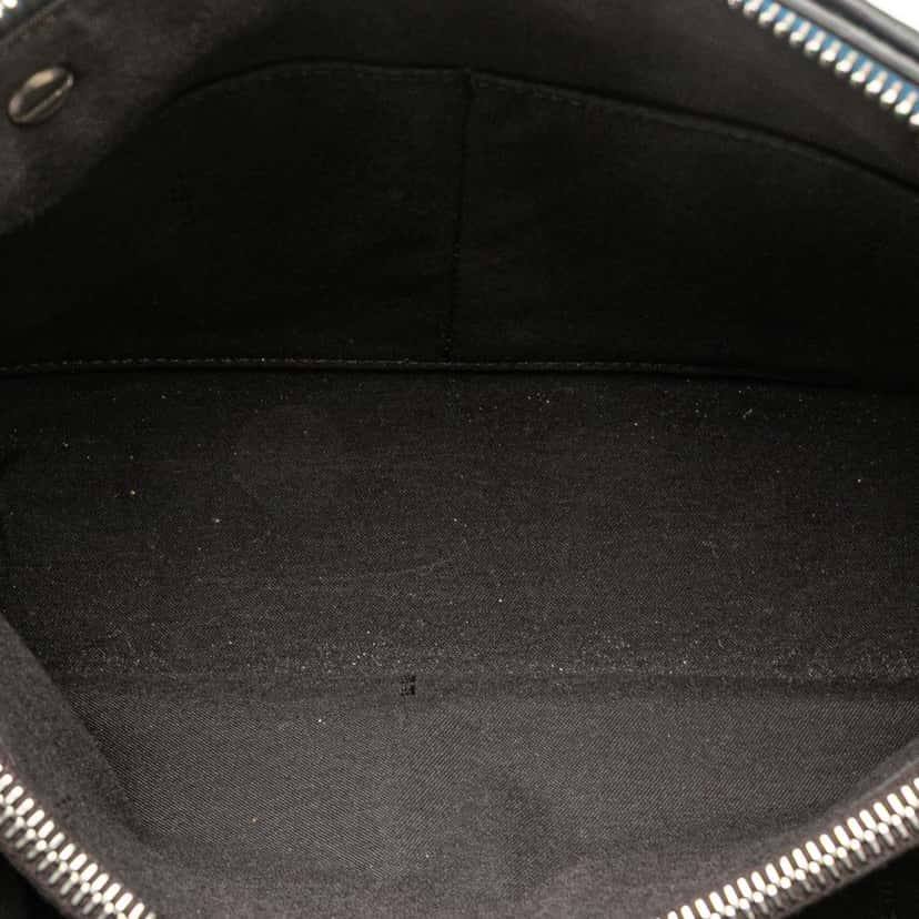 Fendi Medium Leather By The Way Flowerland Satchel Blue Leather Good condition - Box View