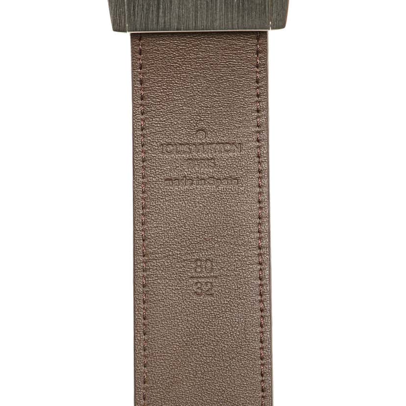 Louis Vuitton Monogram LV Cut Belt Brown Canvas Good condition - Model View