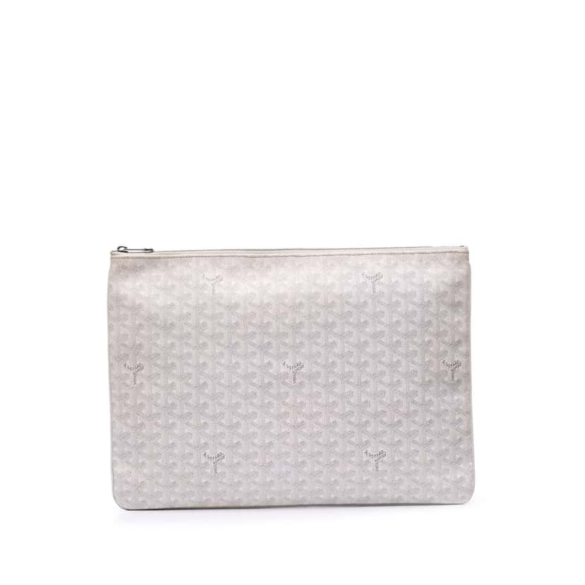 Goyard Goyardine Senat GM White Canvas Good condition - Front View