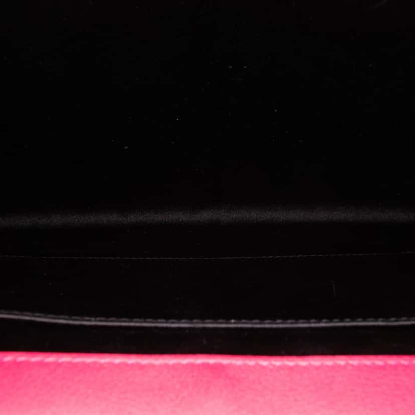 Yves Saint Laurent Large Leather Belle De Jour Clutch Pink Leather Good condition - Model View