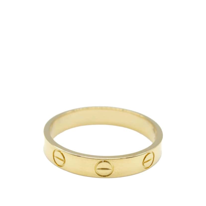Cartier 18K Yellow Gold Small Love Ring Gold Gold Good condition - Back View