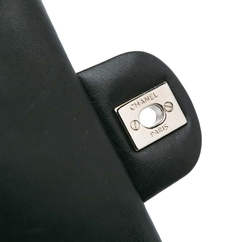 Chanel Mini Square Classic Patent Single Flap Black Leather Good condition - Box View