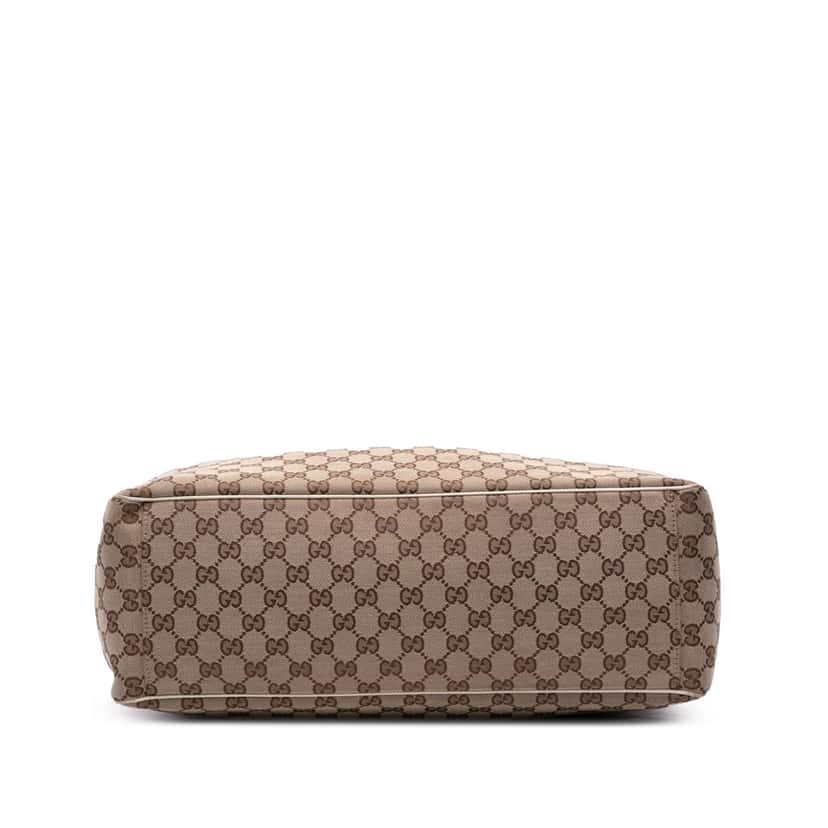 Gucci Large GG Canvas Positano Tote Brown Canvas Good condition - Inside View
