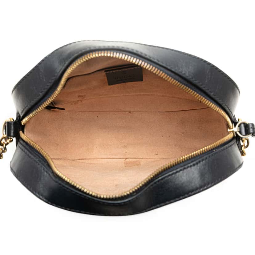 Gucci Mini GG Supreme Chain Crossbody Brown Canvas Good condition - Model View