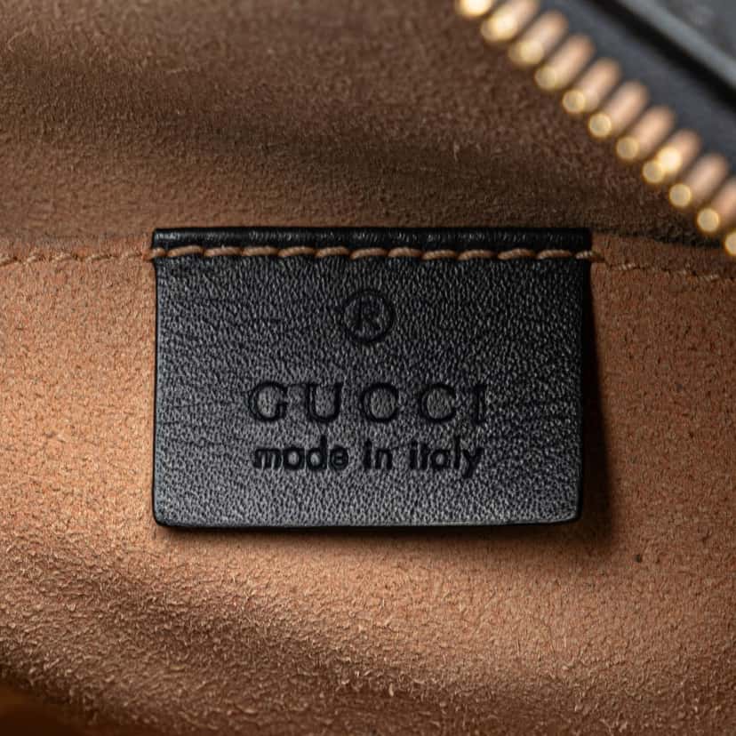 Gucci Mini GG Supreme Chain Crossbody Brown Canvas Good condition - Box View