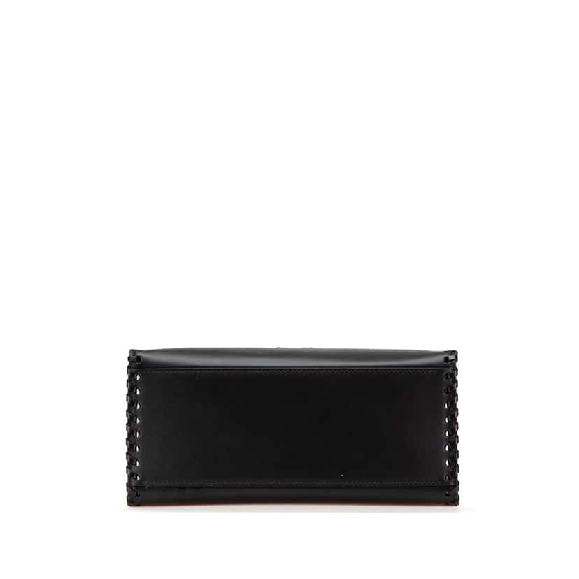 Fendi Small Whipstitch Leather Sunshine Shopper Tote Black Leather Good condition - Inside View