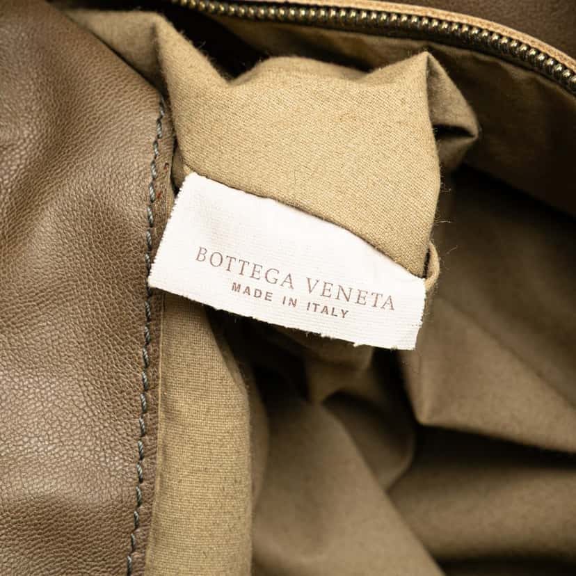 Bottega Veneta Nappa Intrecciato Messenger Bag Brown Leather Good condition - Box View