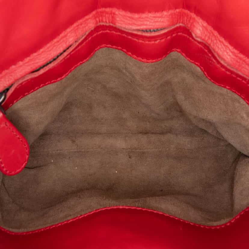 Bottega Veneta Small Intrecciato Roma Red Leather Good condition - Box View