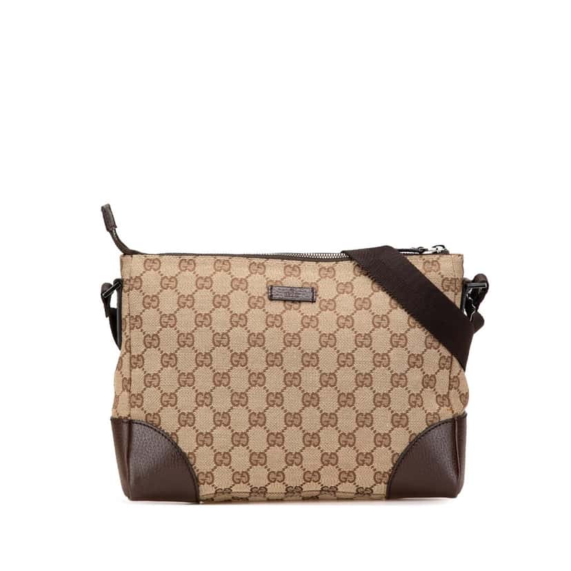 Gucci GG Canvas Crossbody Brown Canvas Good condition - Front View