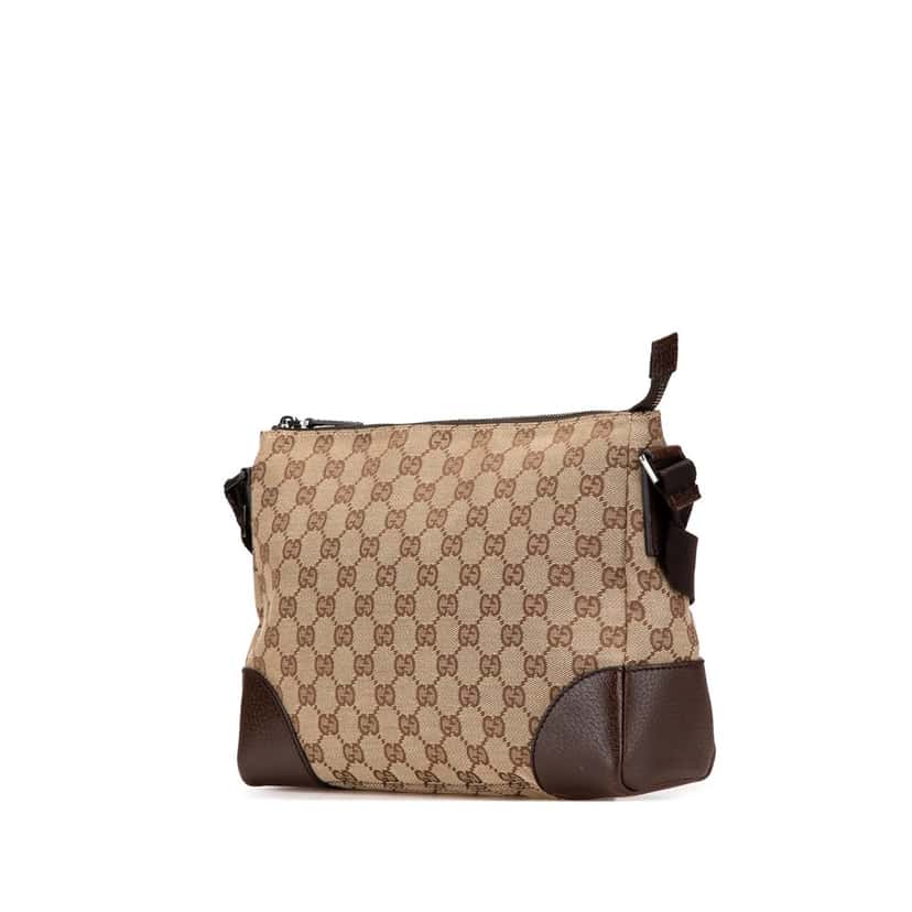 Gucci GG Canvas Crossbody Brown Canvas Good condition - Back View