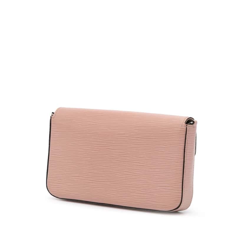 Louis Vuitton Epi Pochette Felicie Pink Leather Good condition - Back View