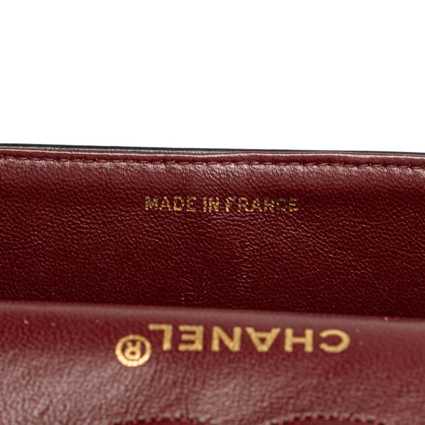 Chanel Medium Classic Lambskin Double Flap Black Leather Good condition - Box View
