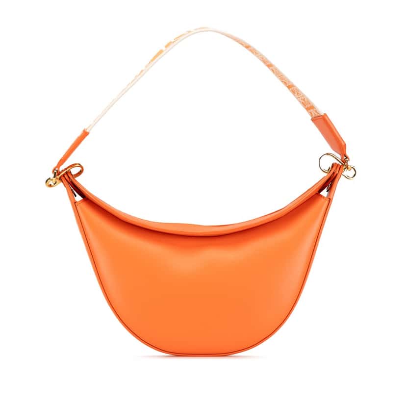 Loewe Small Leather Luna Hobo Orange Leather Very good condition - Front View