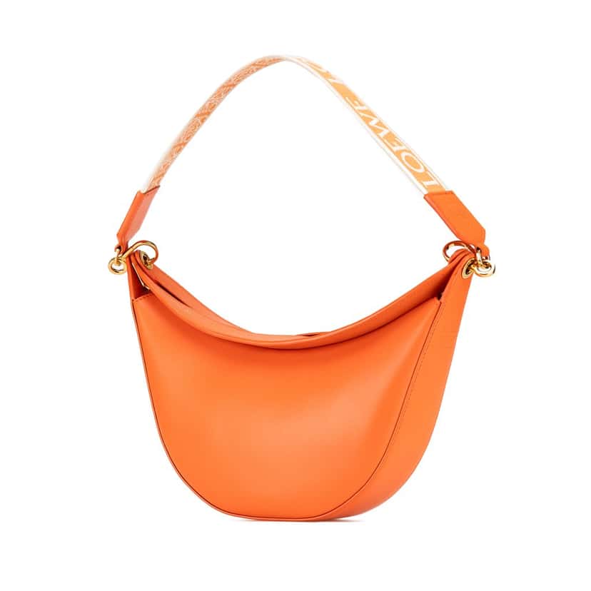 Loewe Small Leather Luna Hobo Orange Leather Very good condition - Back View