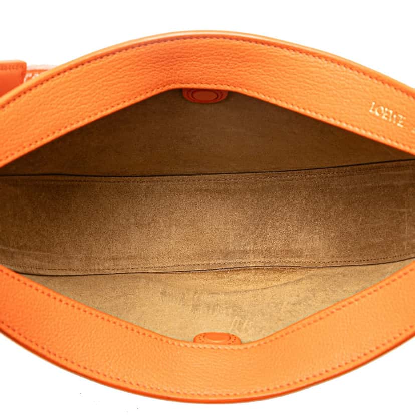 Loewe Small Leather Luna Hobo Orange Leather Very good condition - Model View