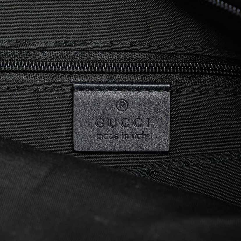 Gucci GG Canvas Web Crossbody Grey Polyester Good condition - Box View