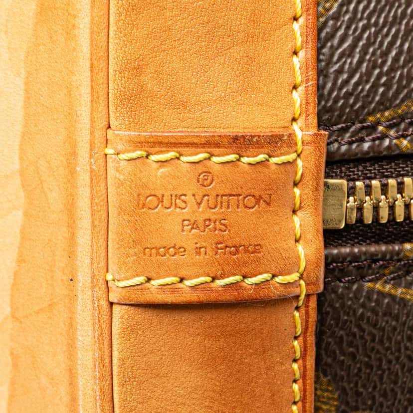 Louis Vuitton Monogram Alma PM Brown Canvas Fair condition - Box View