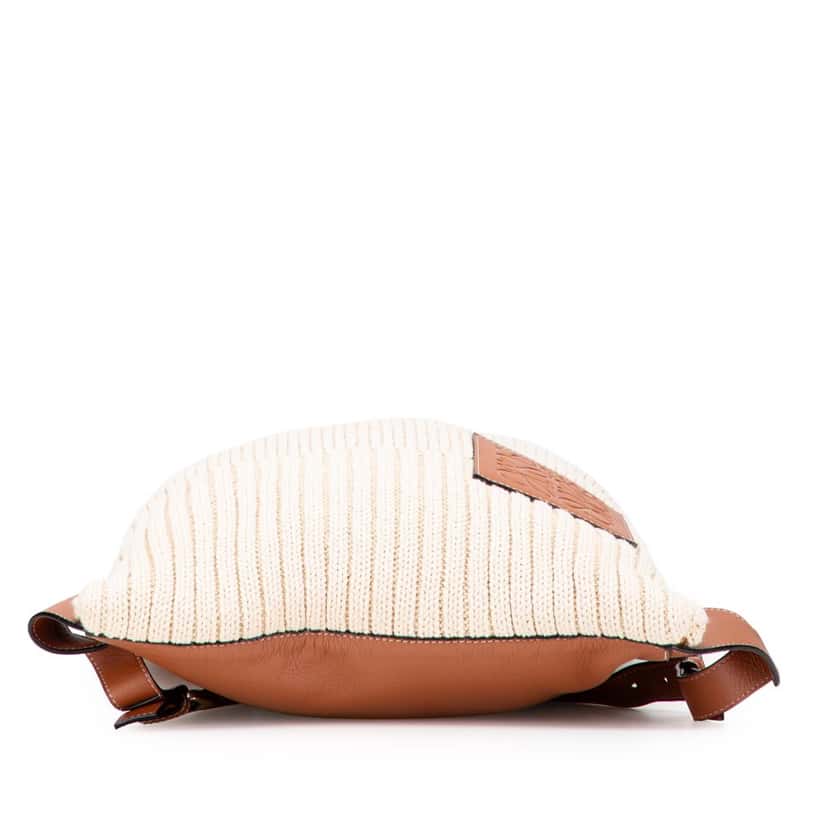 Loewe Knitted Shopper Backpack Brown Wool Good condition - Inside View