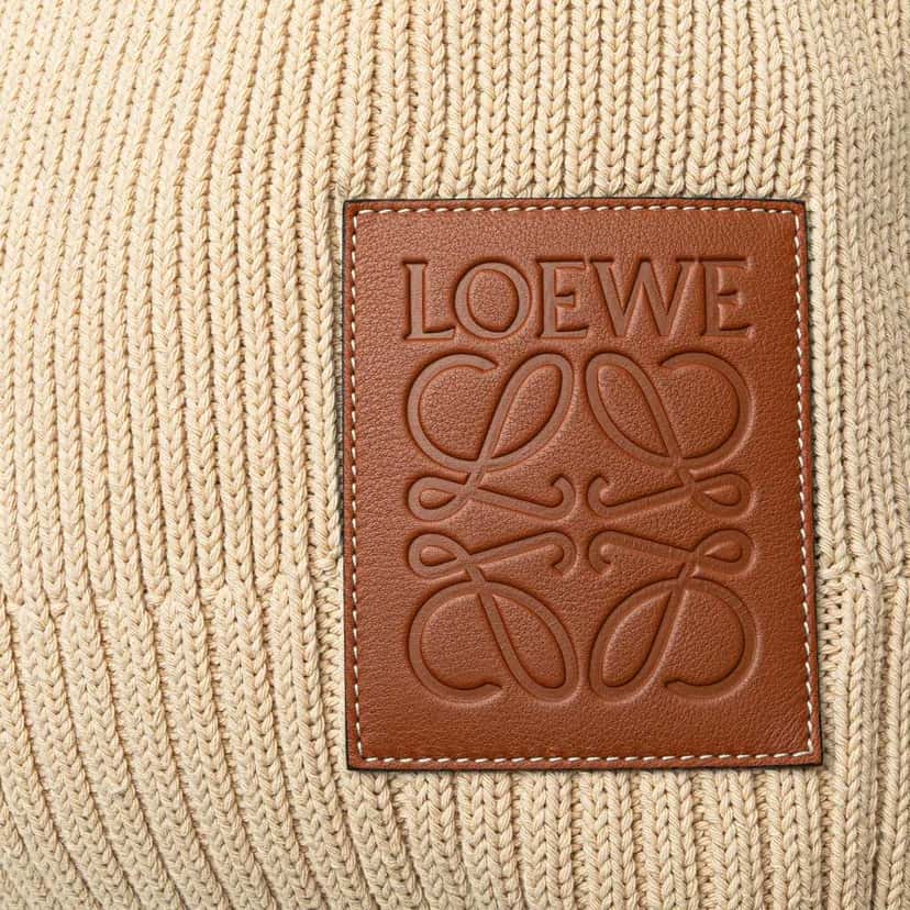 Loewe Knitted Shopper Backpack Brown Wool Good condition - Box View