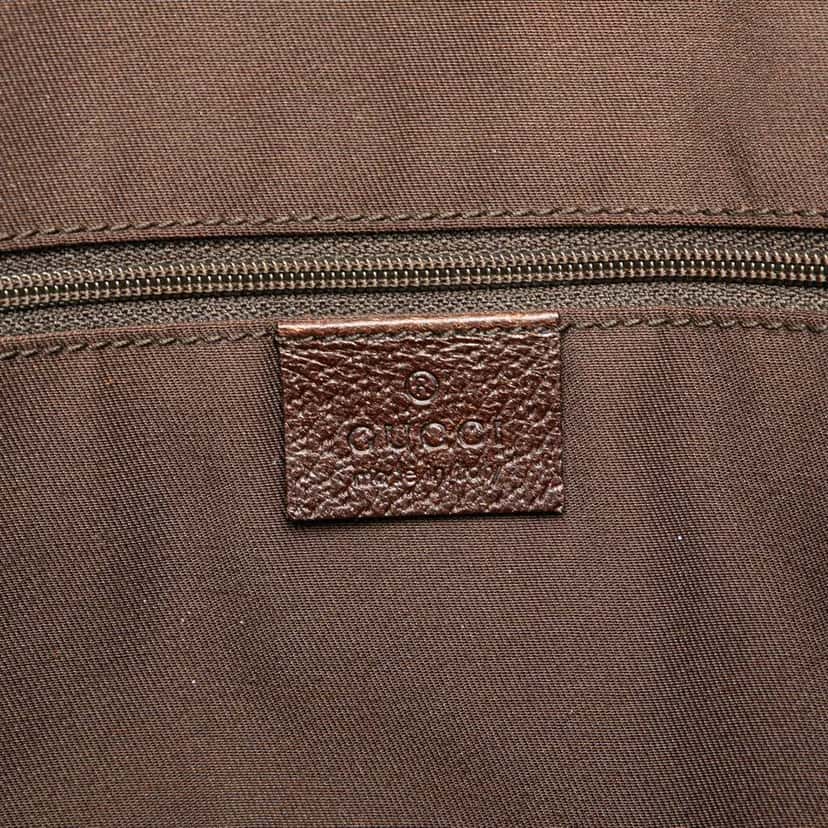 Gucci GG Canvas Web Pop Tote Brown Canvas Good condition - Box View