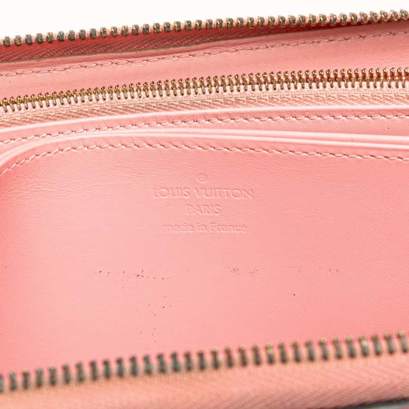 Louis Vuitton Monogram Vernis Valentines Day Zippy Long Wallet Pink Leather Good condition - Box View
