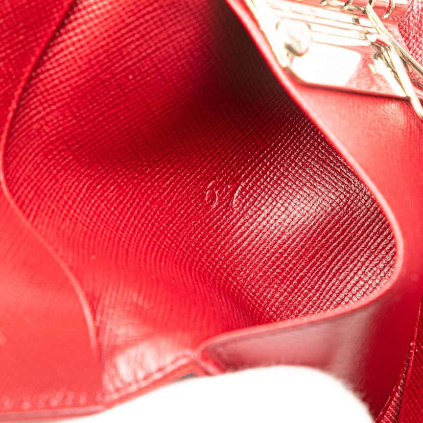 Prada Tessuto Key Holder Red Good condition - Box View