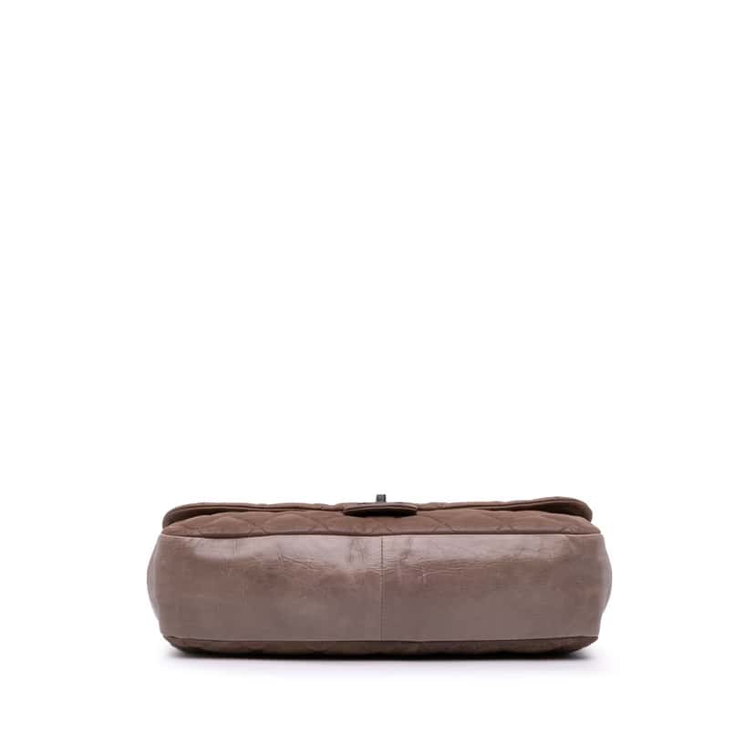 Chanel Jumbo Iridescent Calfskin In The Mix Flap Brown Leather Good condition - Inside View