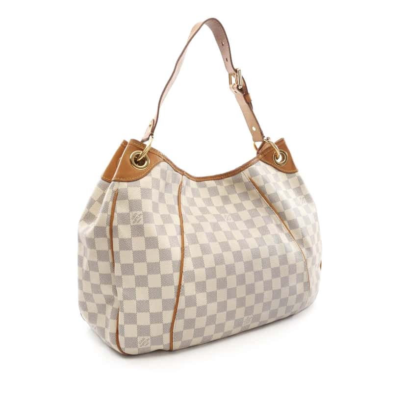 Louis Vuitton Damier Azur Galliera PM White Canvas Fair condition - Back View