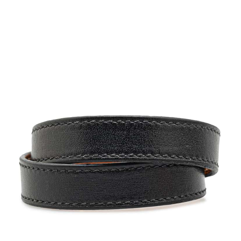 Hermès Box Calf Kelly Double Tour Bracelet Black Leather Good condition - Inside View