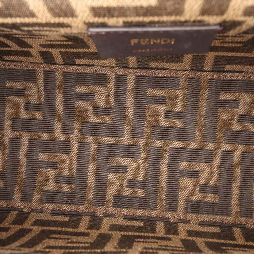 Fendi Small Nappa Fendi First Crossbody Black Leather Good condition - Model View