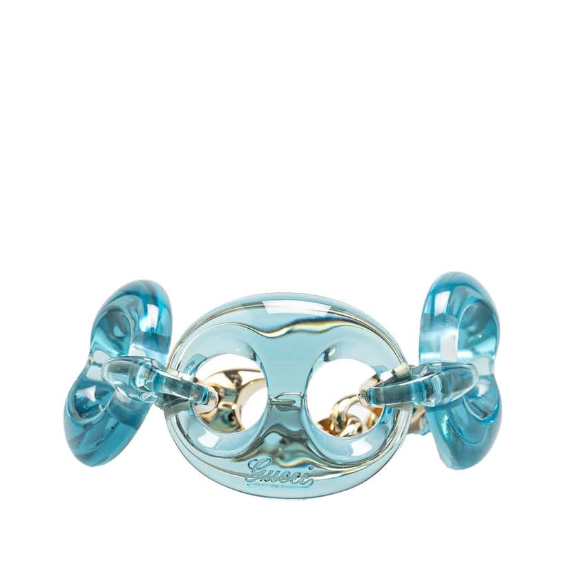 Gucci Plastic Marina Chain Bracelet Blue Good condition - Front View