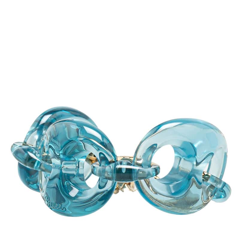 Gucci Plastic Marina Chain Bracelet Blue Good condition - Back View