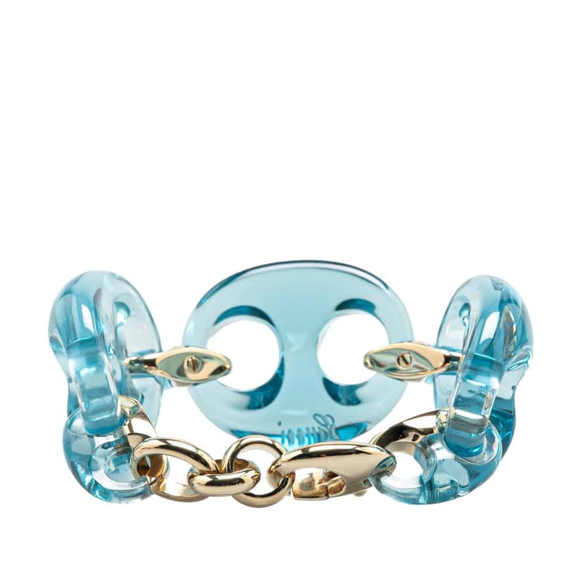 Gucci Plastic Marina Chain Bracelet Blue Good condition - Inside View