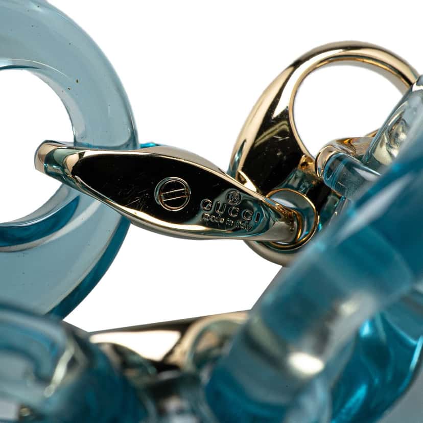 Gucci Plastic Marina Chain Bracelet Blue Good condition - Model View